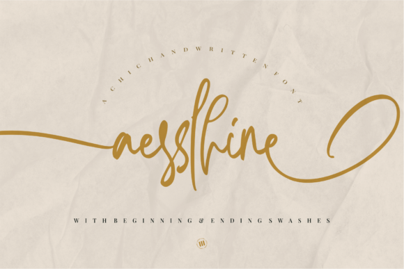 Aesslhine: The Script Typeface for Elegant Campaign Design
