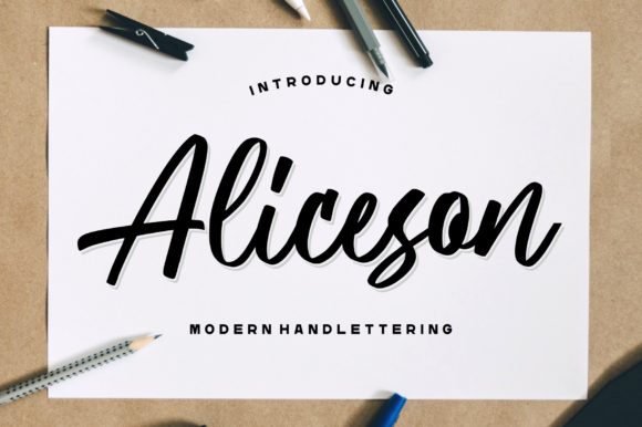 Aliceson: The Handwritten Font for Authentic Brand Identity