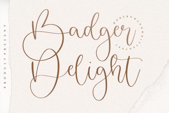 Badger Delight: A Handwritten Typeface for Editorial Design