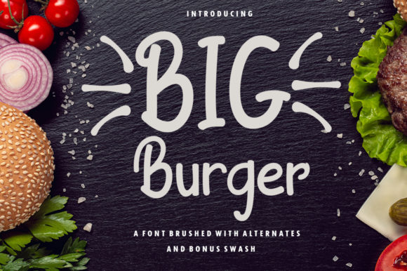 Big Burger: A Handwritten Font for Editorial Design