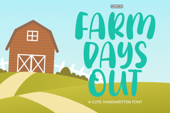 Farm Days Out: The Perfect Handwritten Font for Crafters and Sellers
