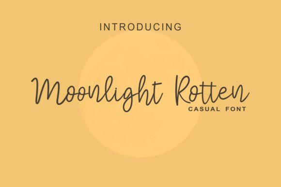 Moonlight Rotter: A Handwritten Typeface for Polished Brand Identity