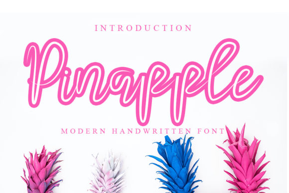 Pinapple: A Quirky Handwritten Font for Playful Brand Identities