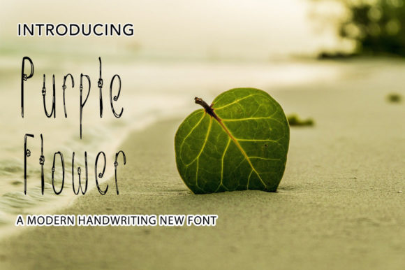 Purple Flower: A Modern Handwritten Font for Authentic Brand Identity