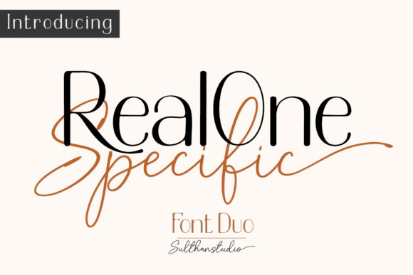 Real One Specific: A Versatile Sans Serif and Script Duo for Modern Branding