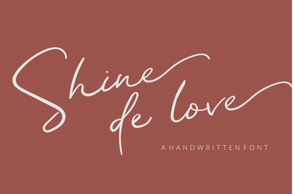 Shine De Love: The Elegant Script Font for Handmade Brands