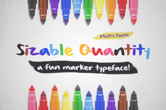 Sizable Quantity: The Organic Handcrafted Typeface for Makers