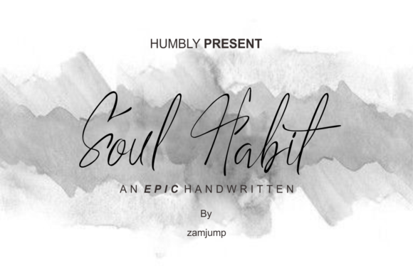Soul Habit: A Handwritten Typeface for Authentic Web Design