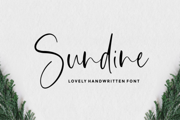 Sundine: The Handwritten Typeface for Editorial Branding