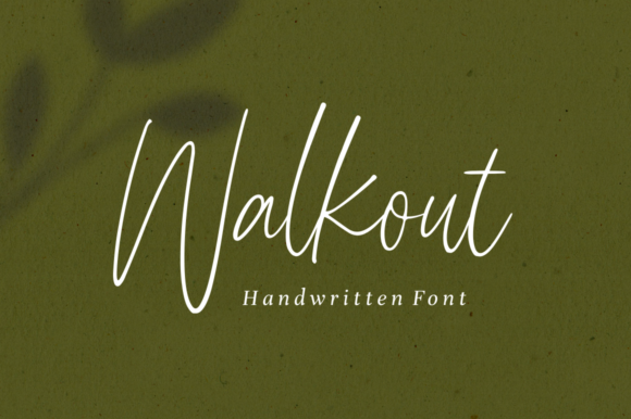 Walkout Typeface: A Relaxed Handwritten Font for Modern Branding